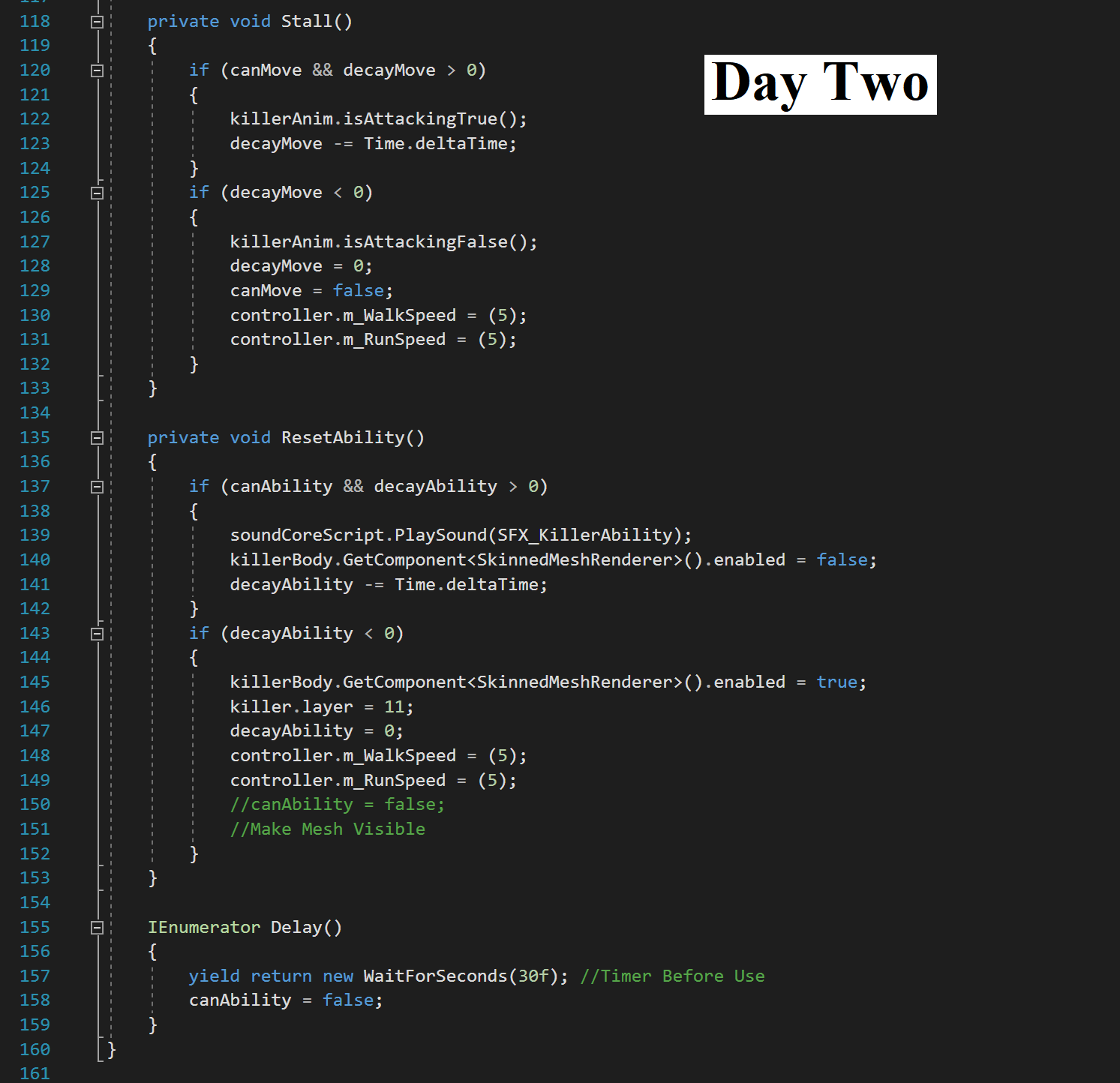 kyfvr script day two